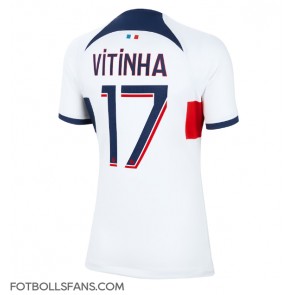 Paris Saint-Germain Vitinha Ferreira #17 Replika Bortatröja Damer 2023-24 Kortärmad